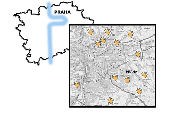 Карта Праги от AndyGo: новые мини-пивоварни